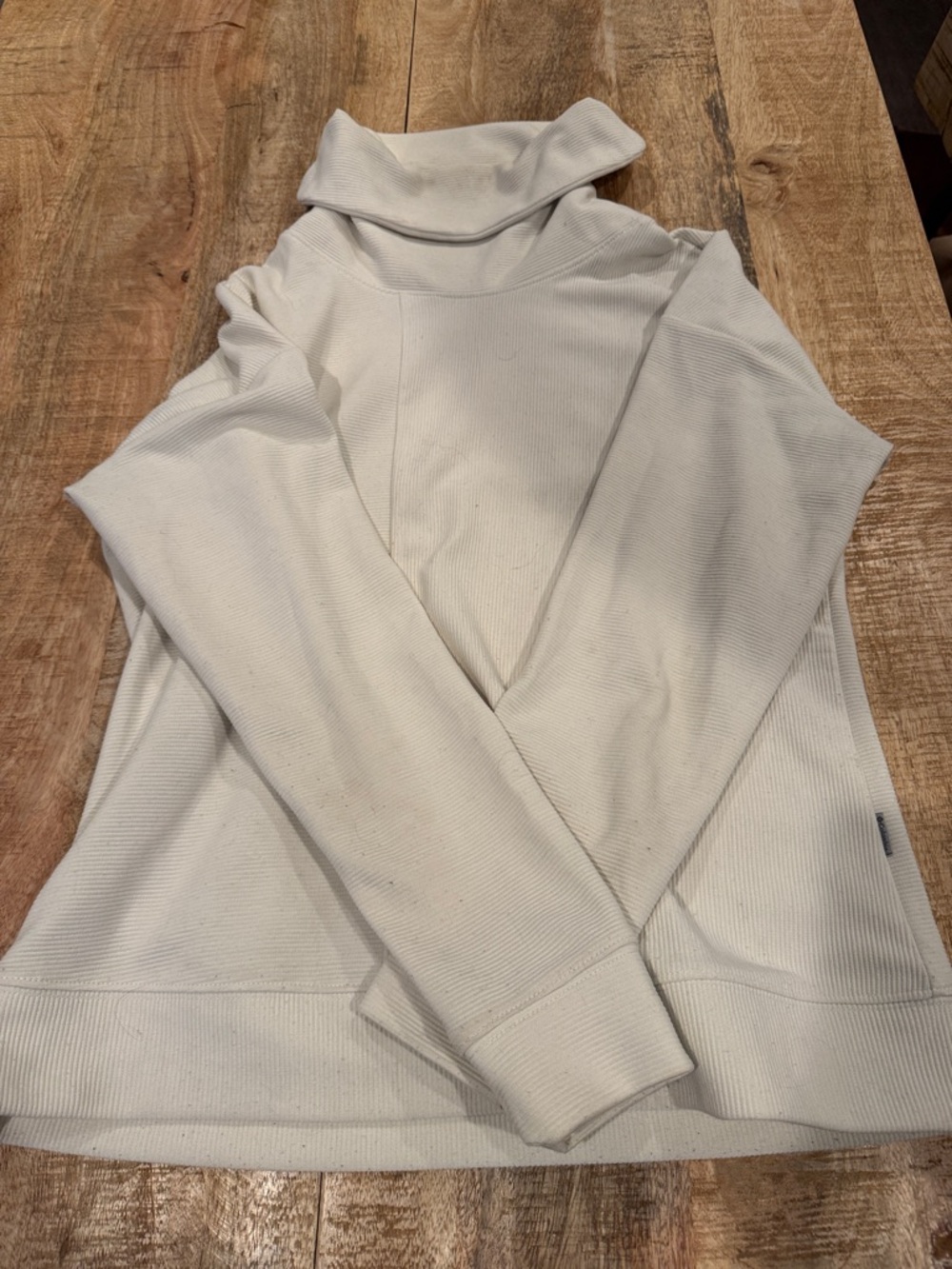 Columbia Cream Cowl Neck Pullover Sweater